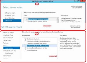 certificate autority web enrollment