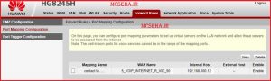 port forwarding در مودم