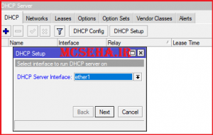 dhcp setup