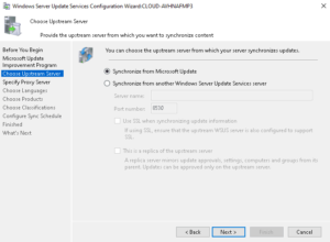 chose upstream server