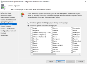 CHOSE LANGUAGE