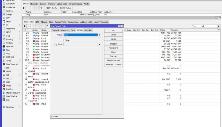 آموزش بلاک کردن مک آدرس در میکروتیک